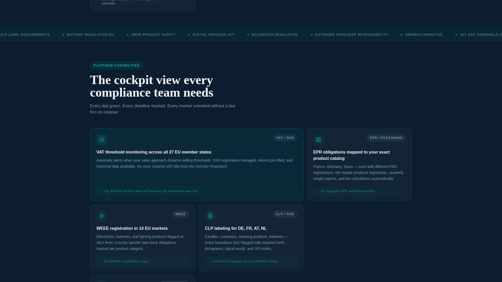 Enforce — Compliance Landing Page Template
