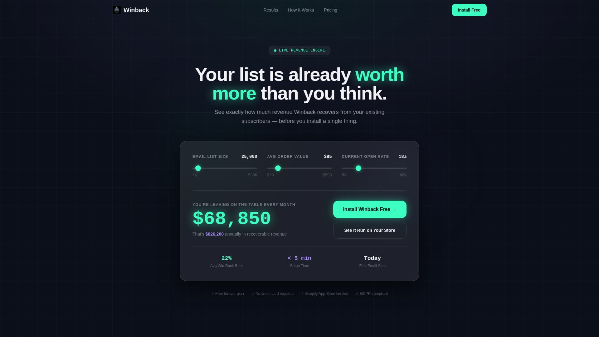 Winback - Powerful Reengagement Landing Page Template