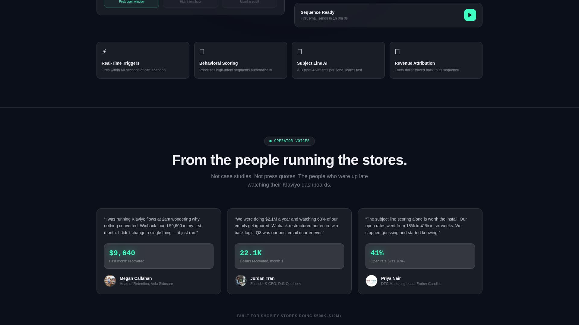 Winback - Powerful Reengagement Landing Page Template