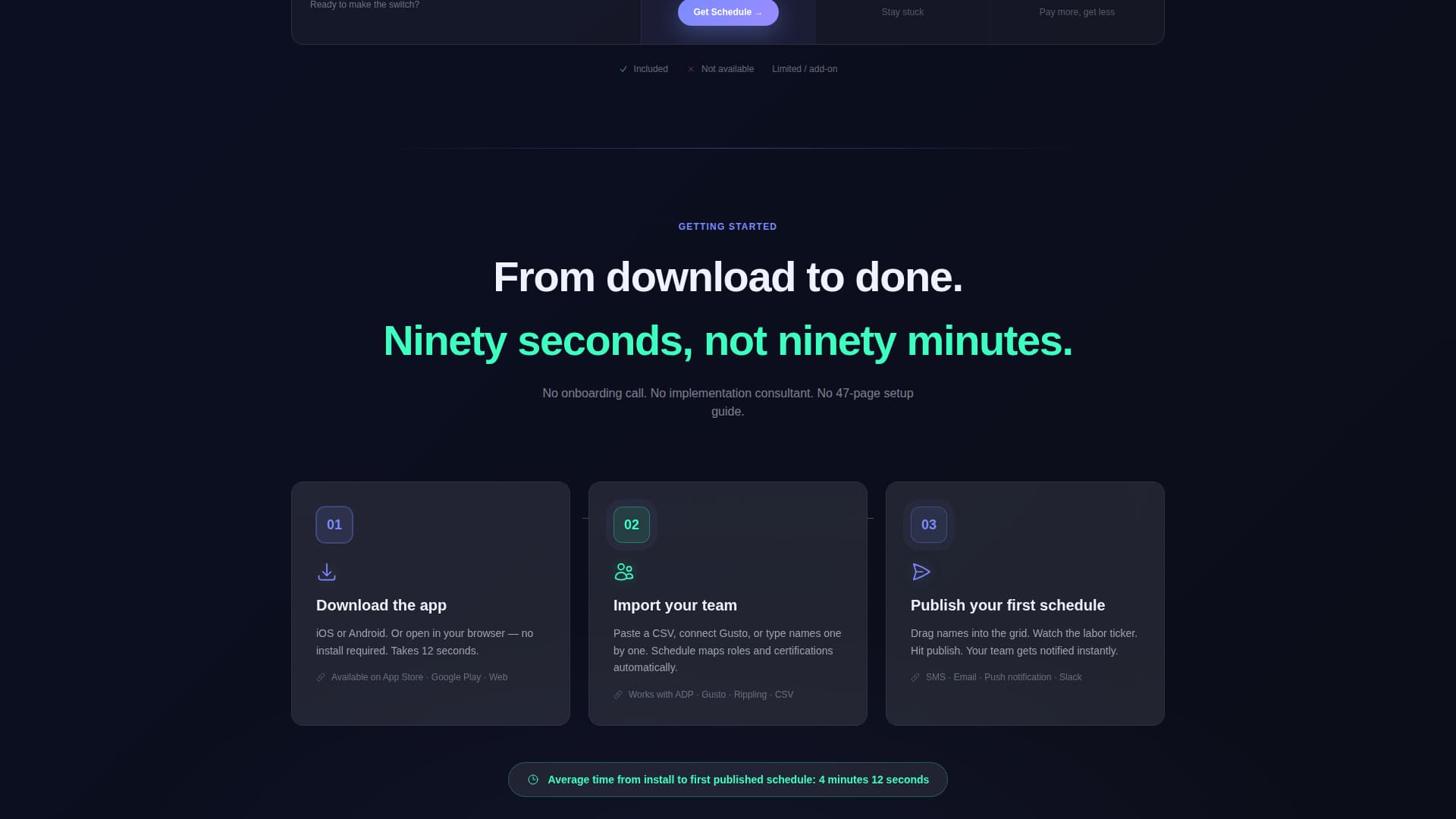 Schedule - Powerful Scheduling Landing Page Template