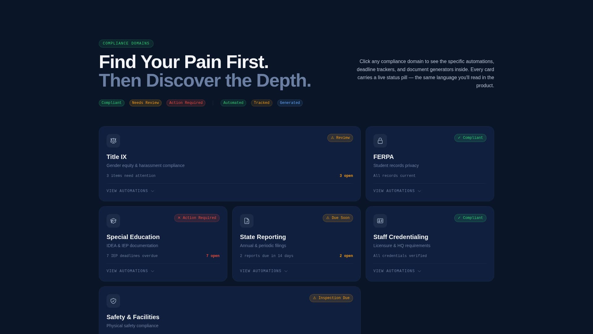 Verify — Audit Compliance Landing Page Template