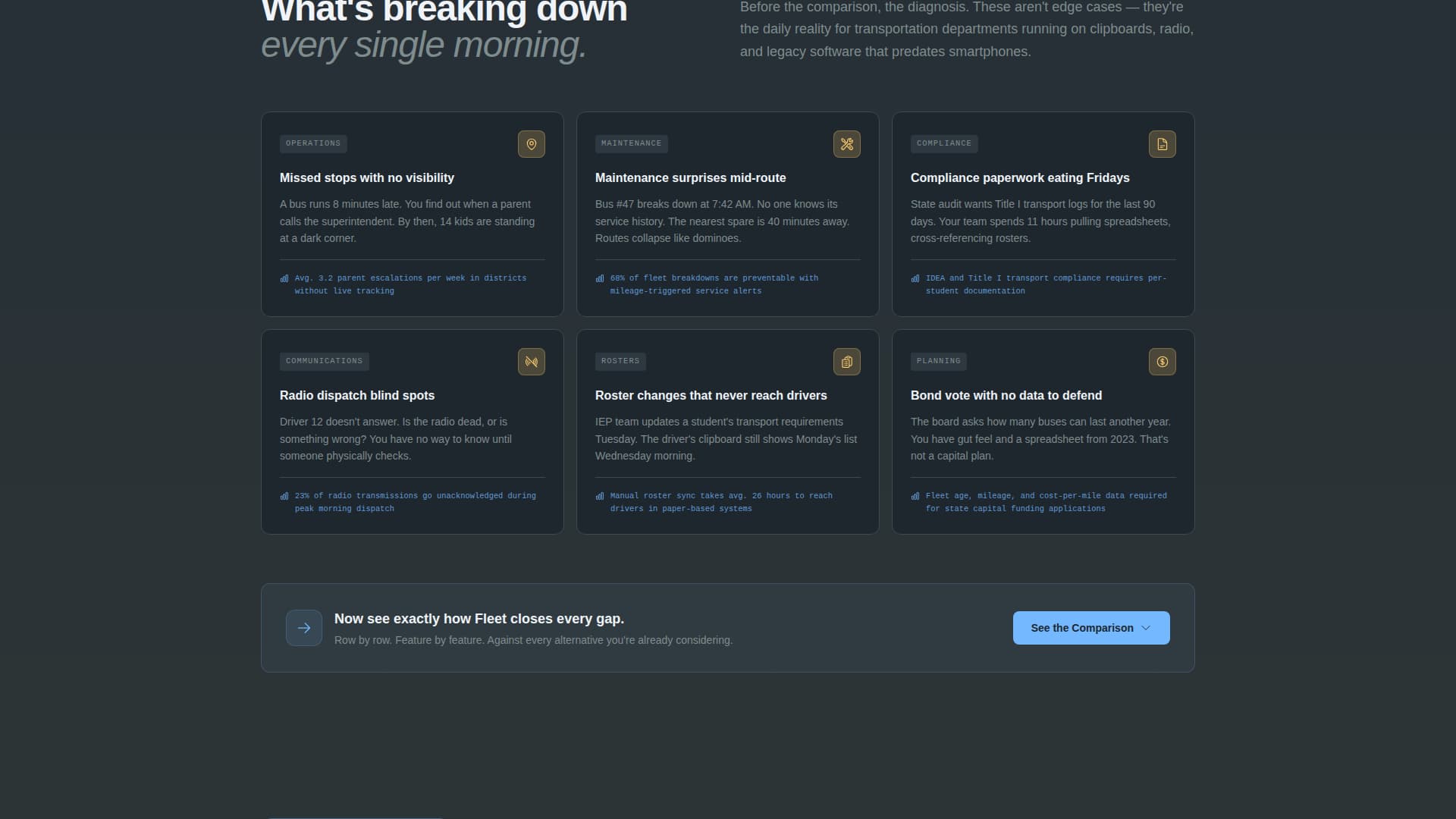 Bus Tracker - Real-Time Fleet Management Landing Page Template