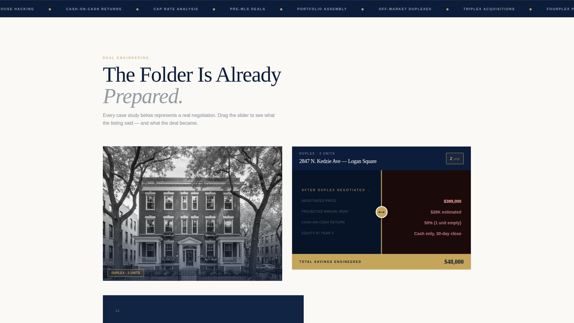 Duplex - Commanding Multifamily Landing Page Template