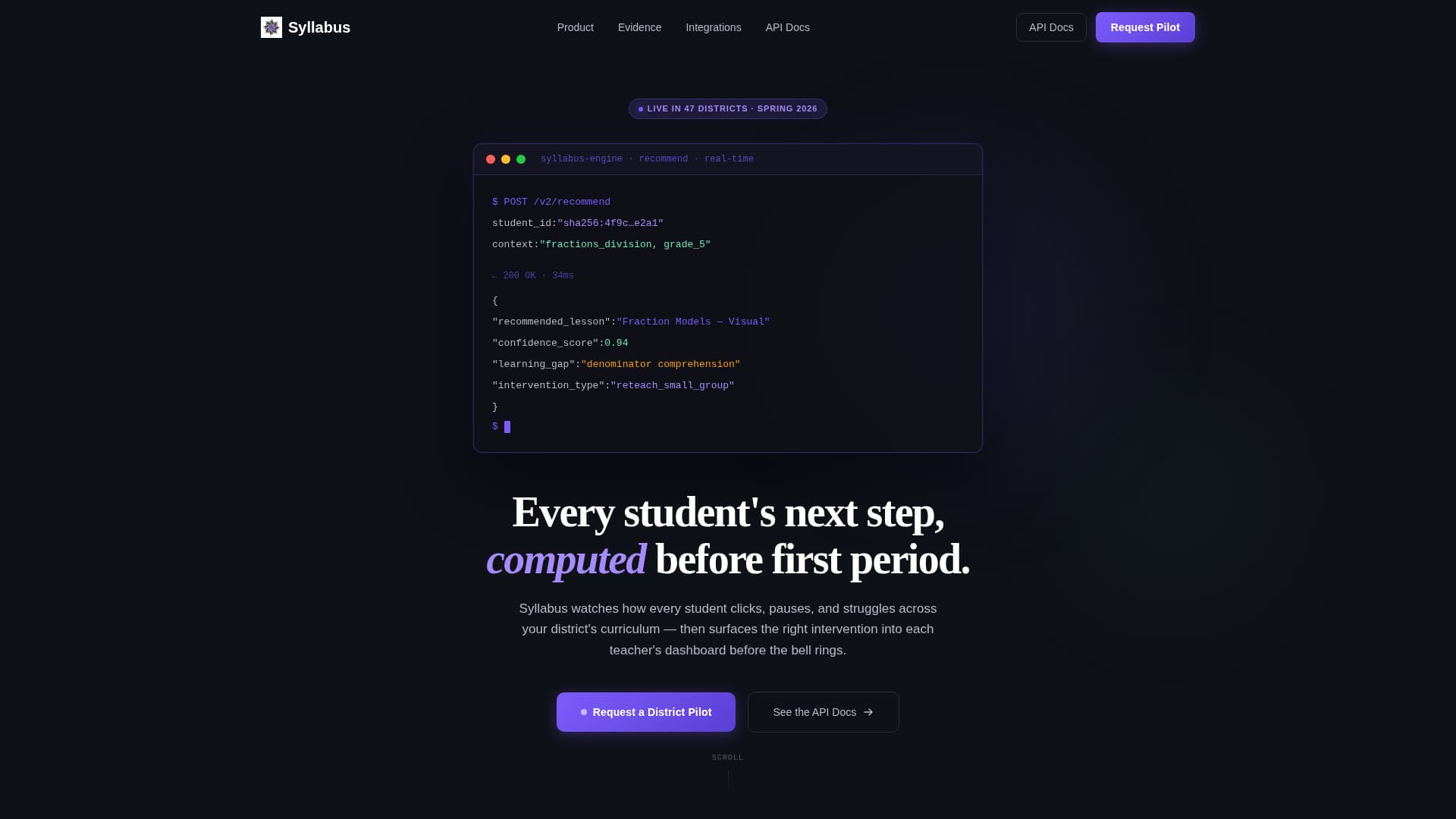 Syllabus - Intelligent Edtech Landing Page Template
