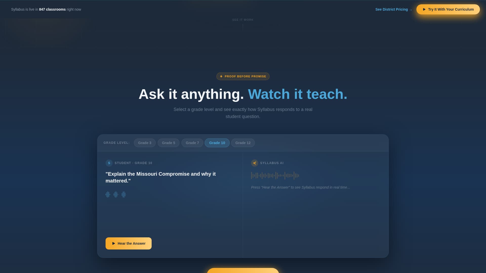 Syllabus - Intelligent Classroom Landing Page Template