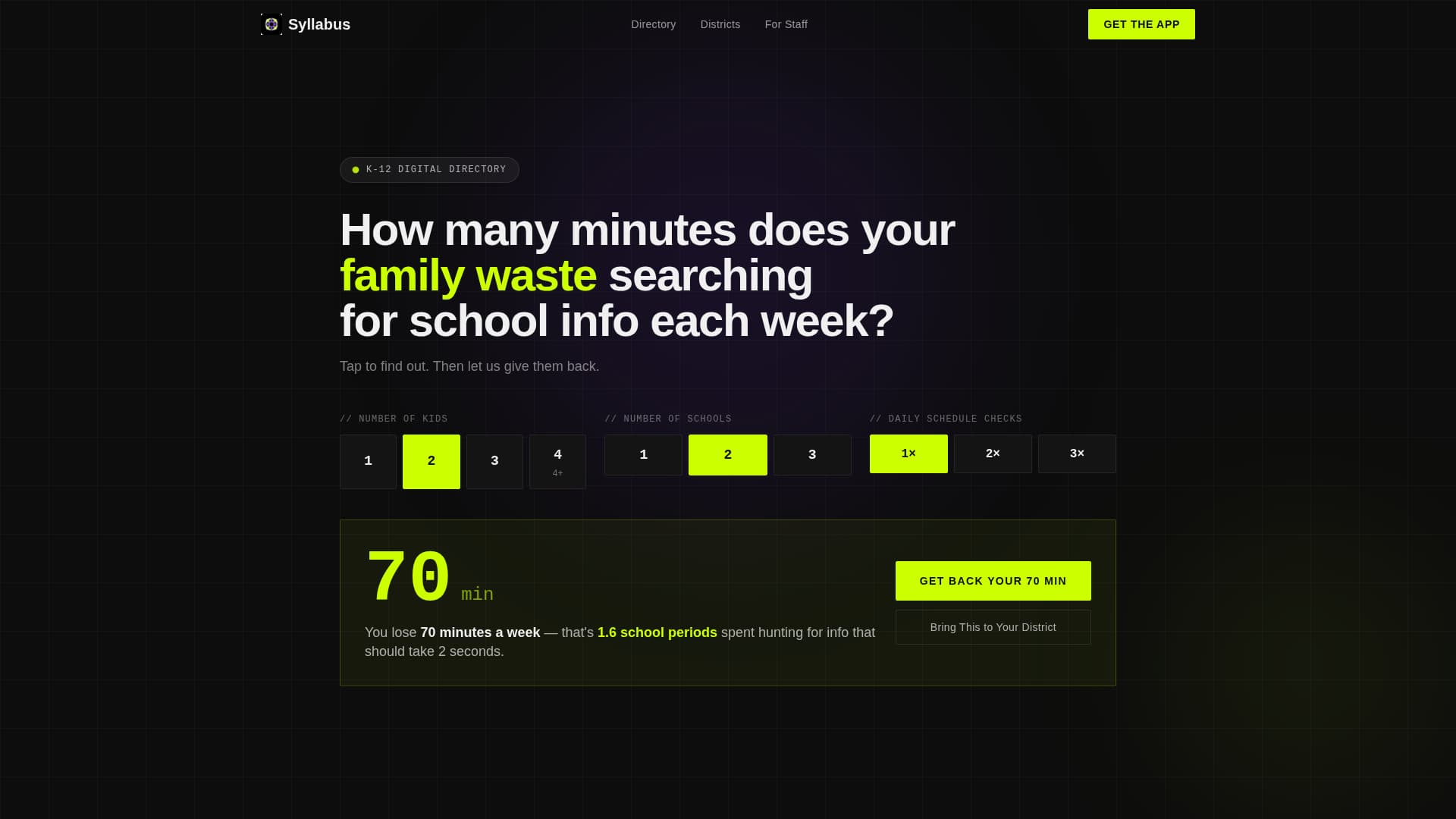 Curriculum — K12 Education Landing Page Template