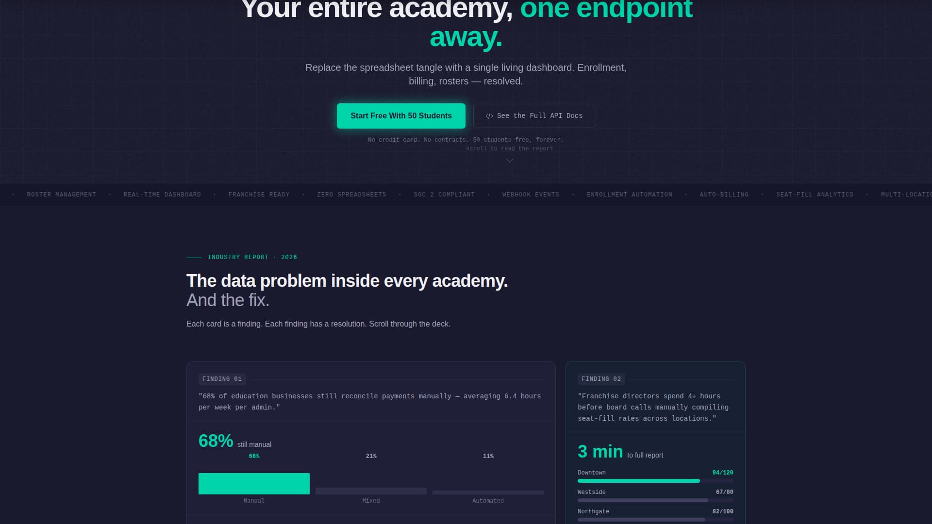 Enroll - Streamlined Academy Landing Page Template