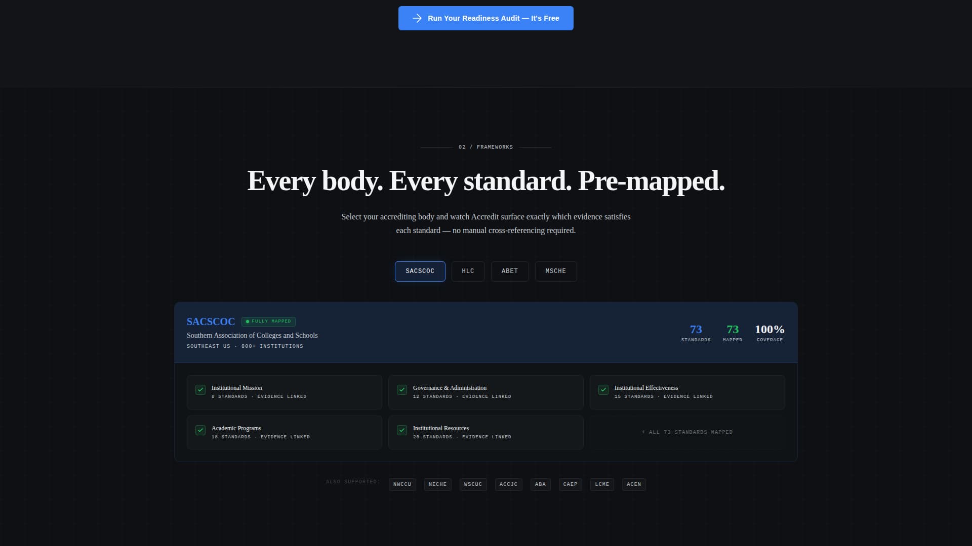 Accredit - Powerful Compliance Landing Page Template