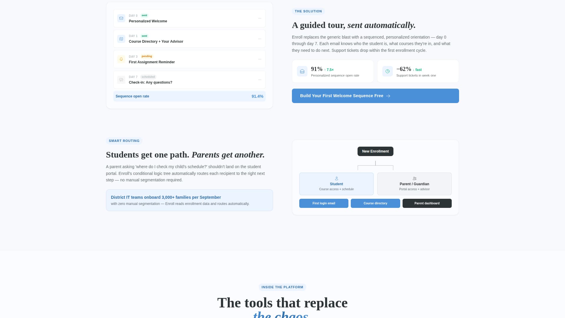 Onboard — Learner Platform Landing Page Template