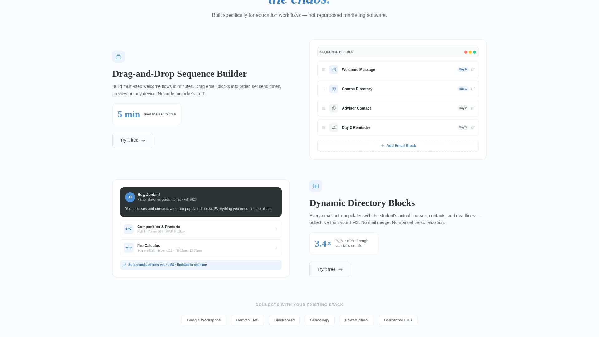 Onboard — Learner Platform Landing Page Template