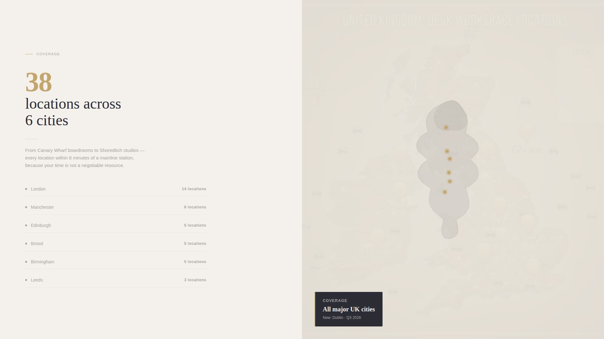 Desk - Prestigious Coworking Landing Page Template
