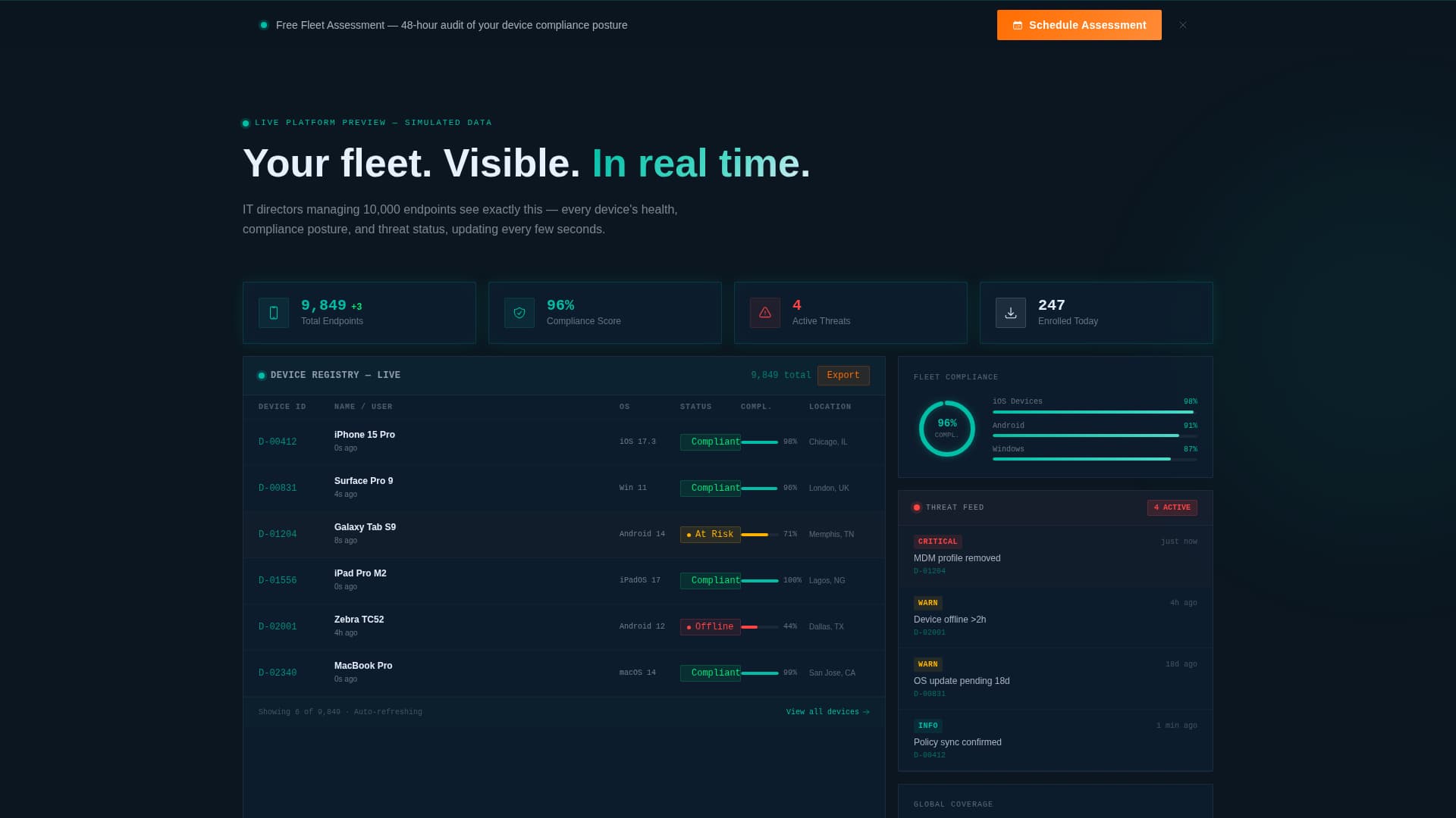 Provision - Powerful Mobility Landing Page Template