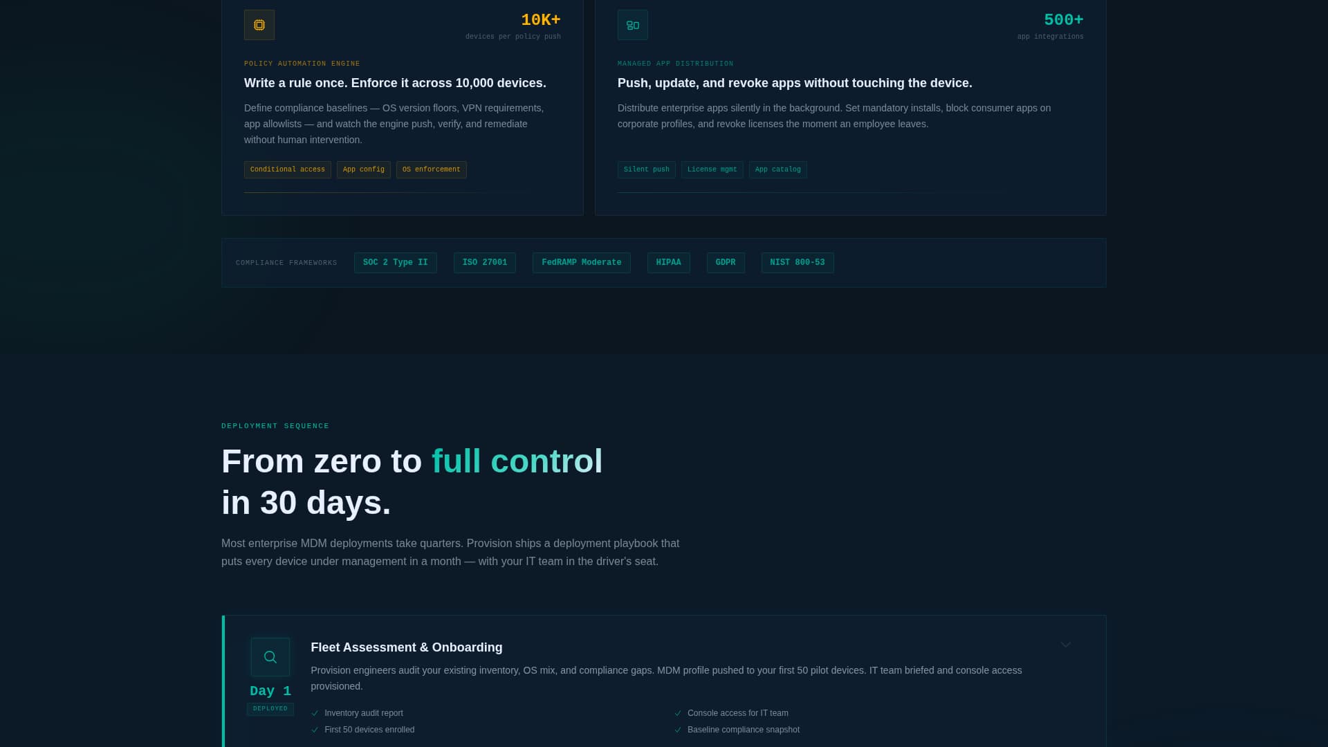 Provision - Powerful Mobility Landing Page Template