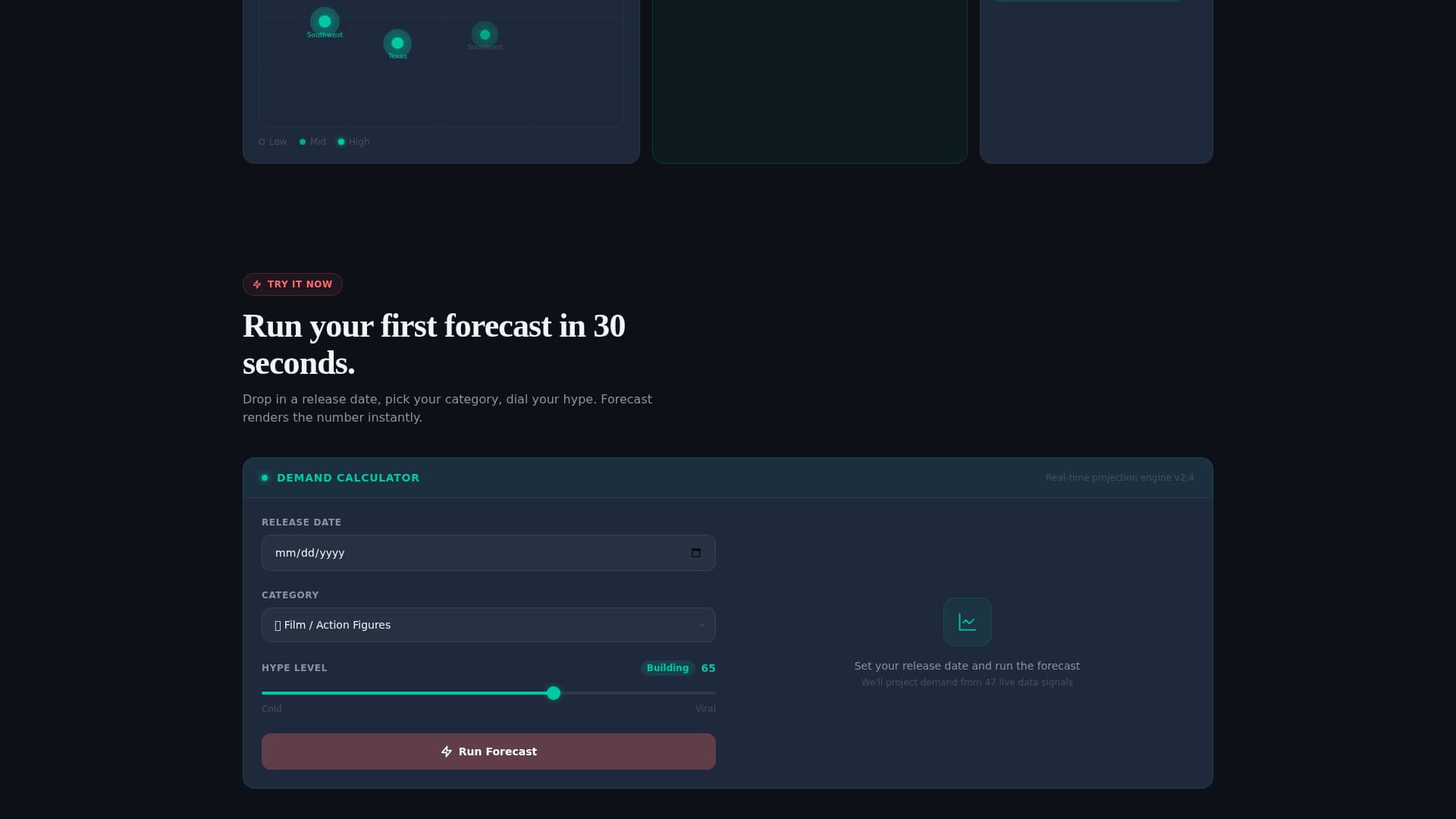 Forecast - Dynamic Entertainment Landing Page Template