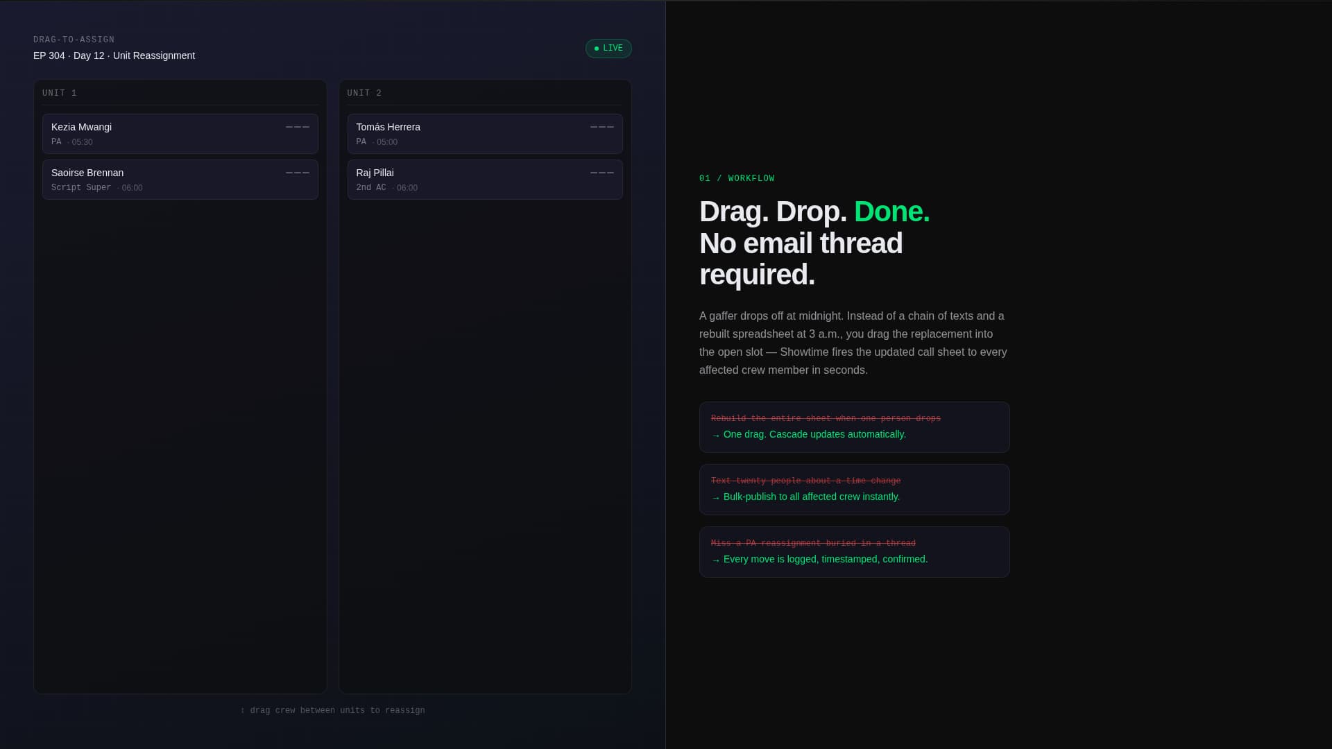 Showtime - Powerful Scheduling Landing Page Template