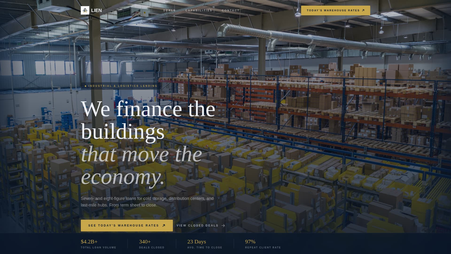 Lien - Powerful Industrial Landing Page Template