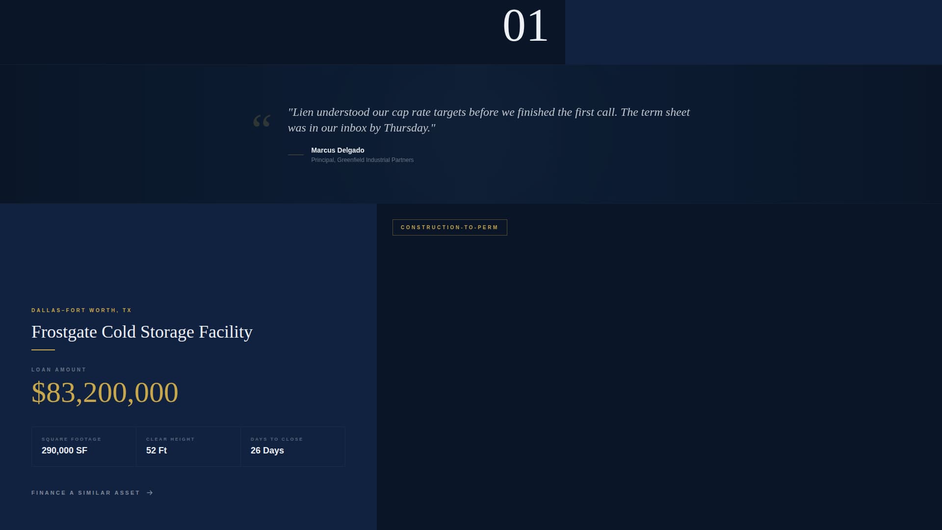 Lien - Powerful Industrial Landing Page Template