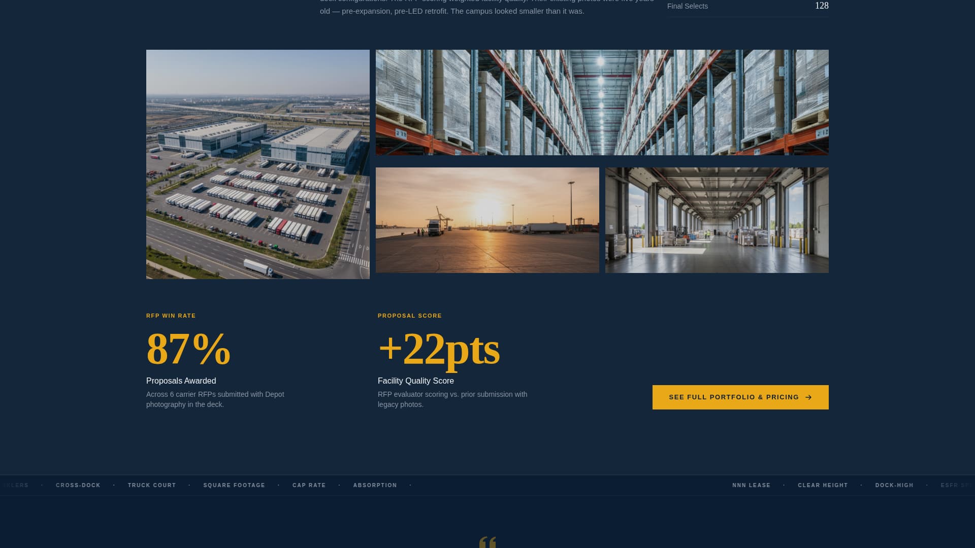Depot - Precision Warehouse Landing Page Template