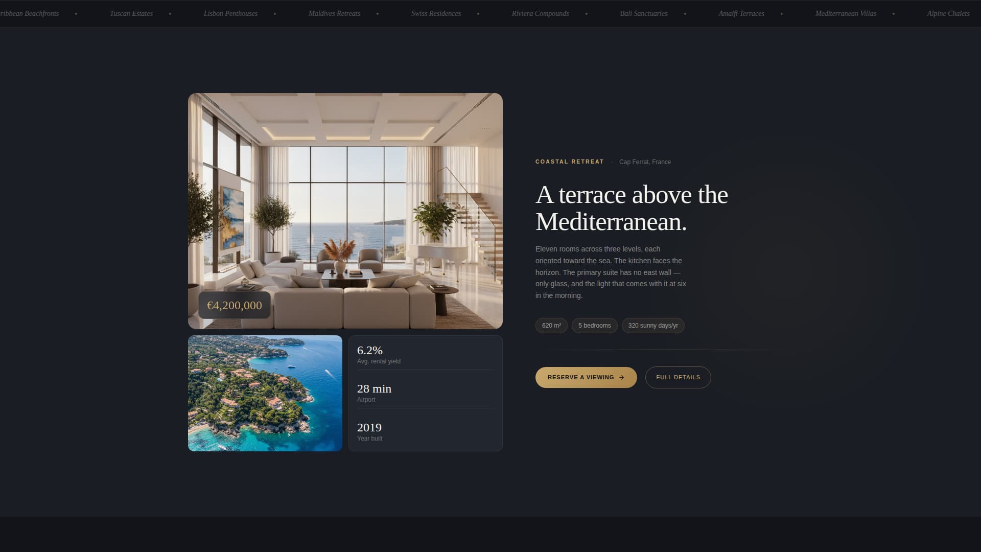 Latitude - Immersive Property Landing Page Template