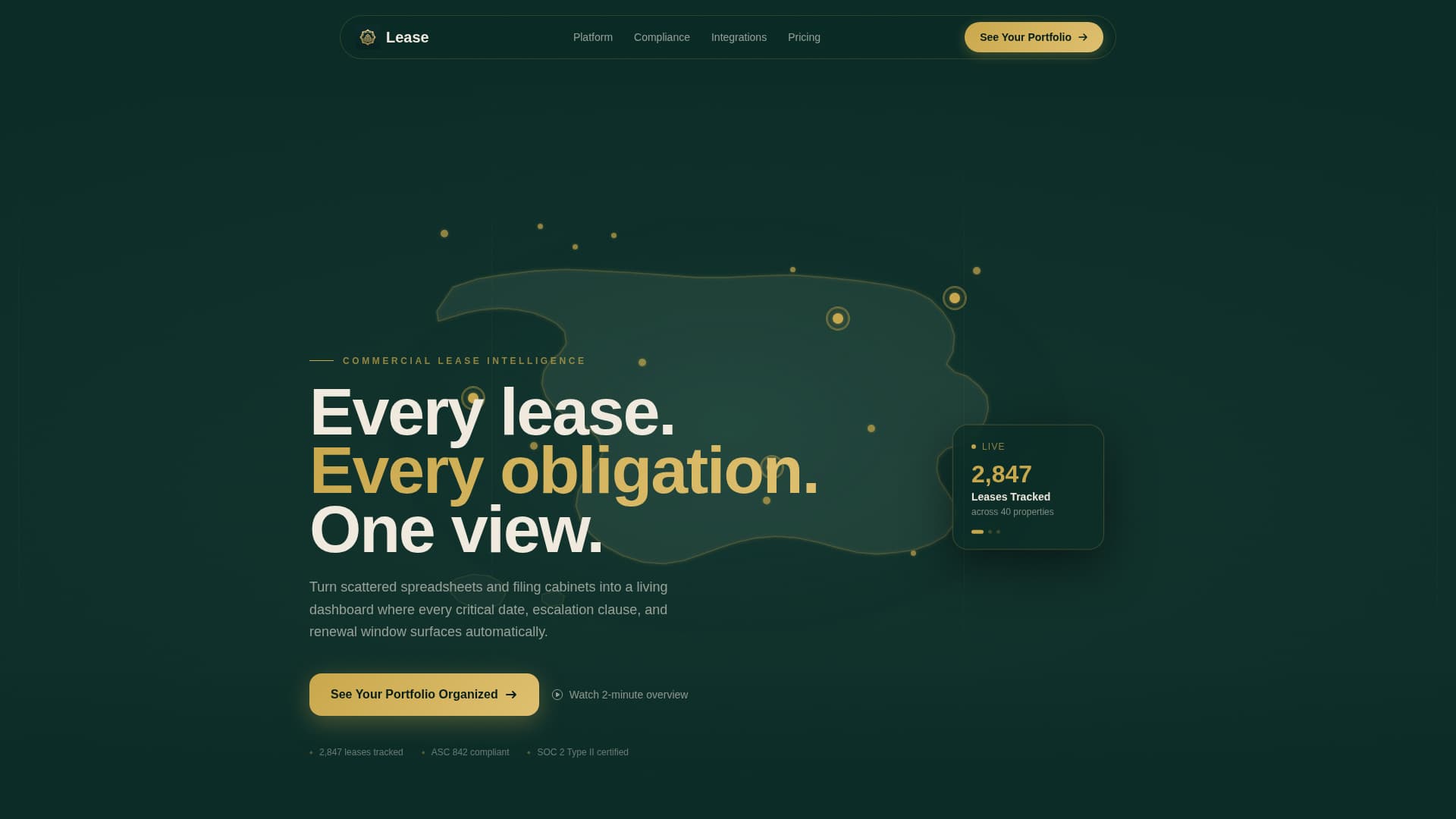 Lease - Precision Portfolio Landing Page Template