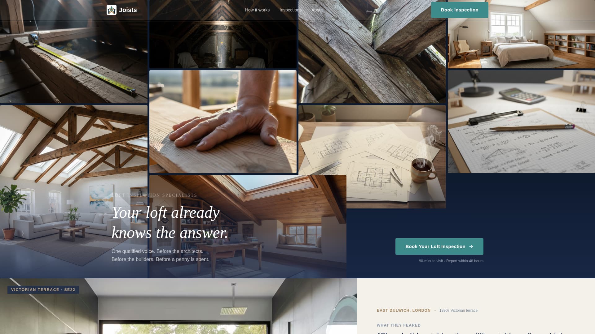 Joists - Trusted Loftconversion Landing Page Template