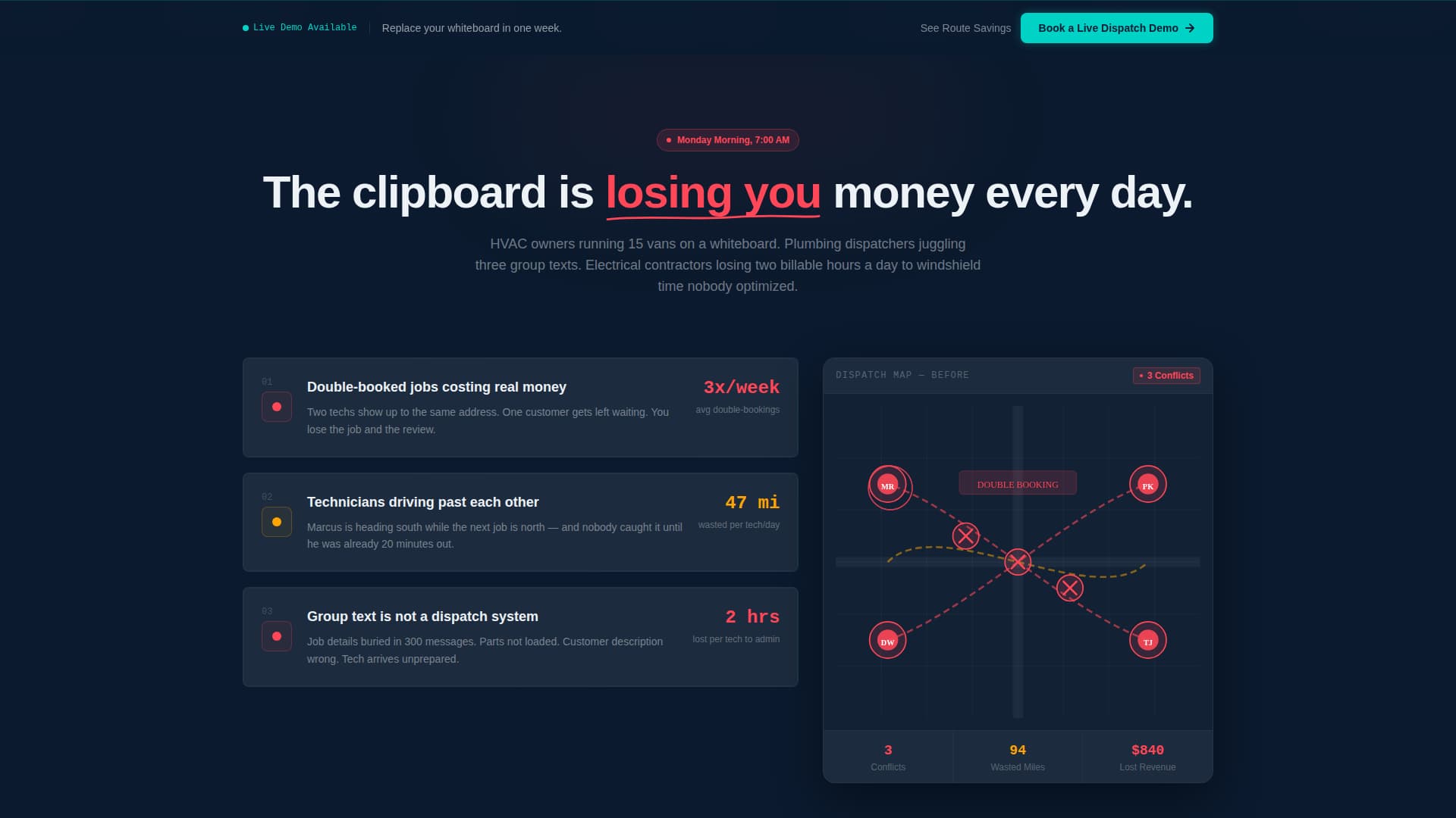 Mobilize — Field Service Landing Page Template