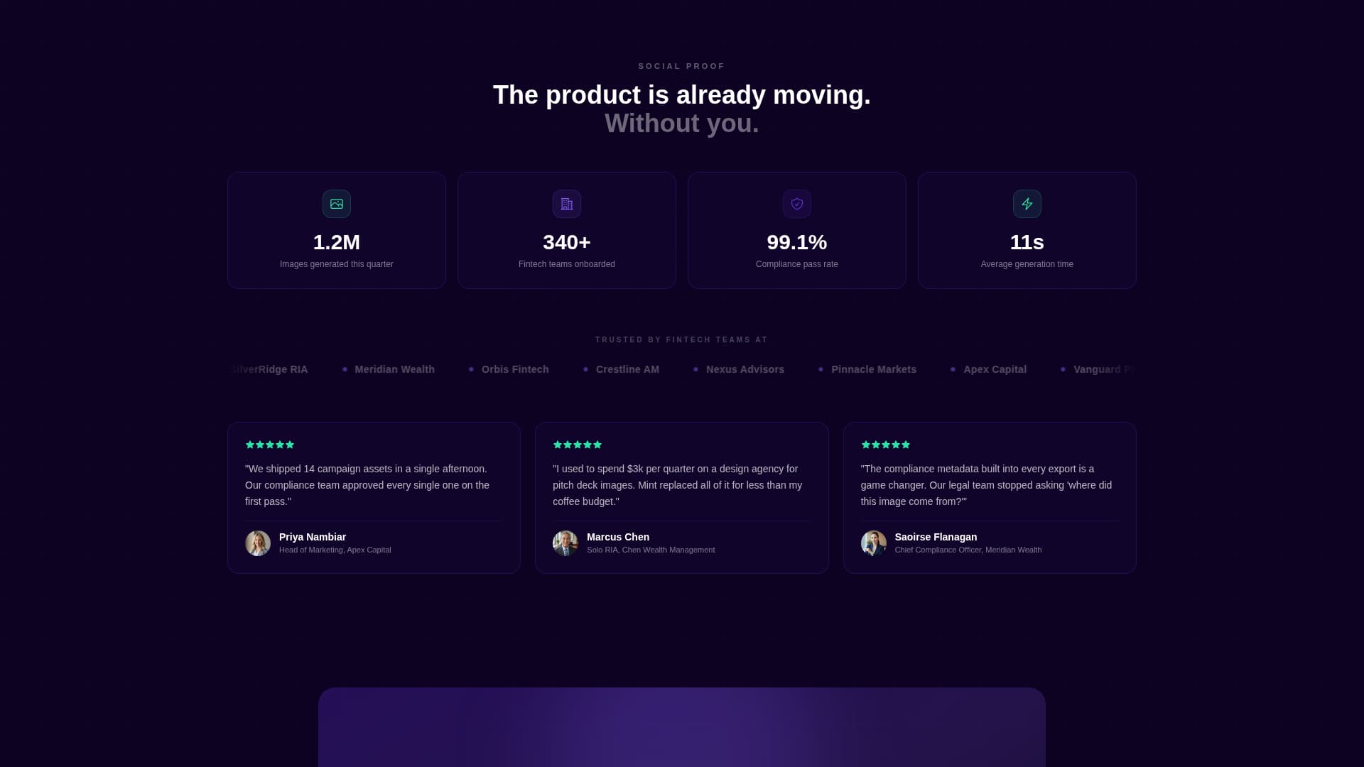 Mint - Powerful Fintech Landing Page Template