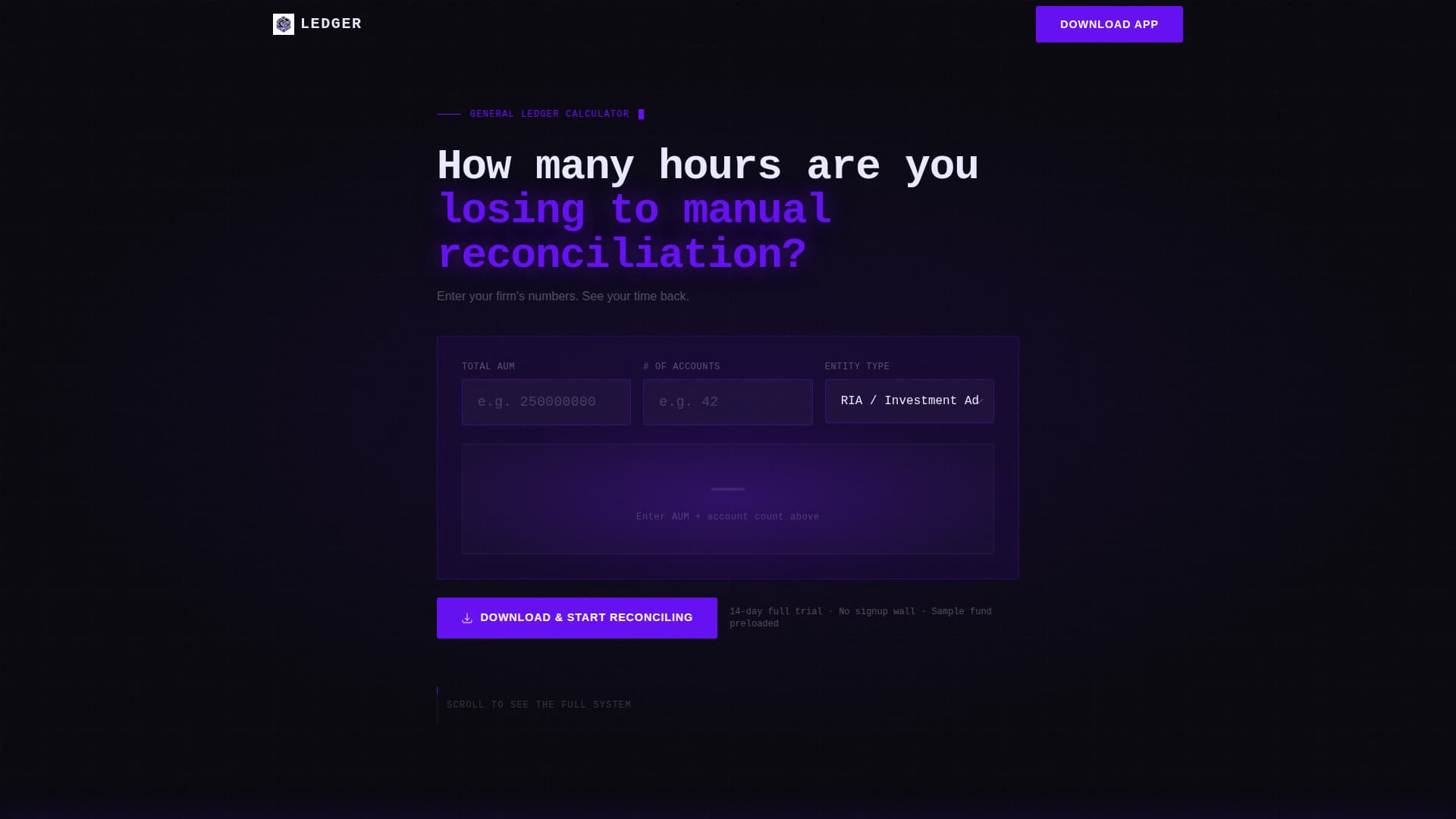Balance — Accounting Software Landing Page Template