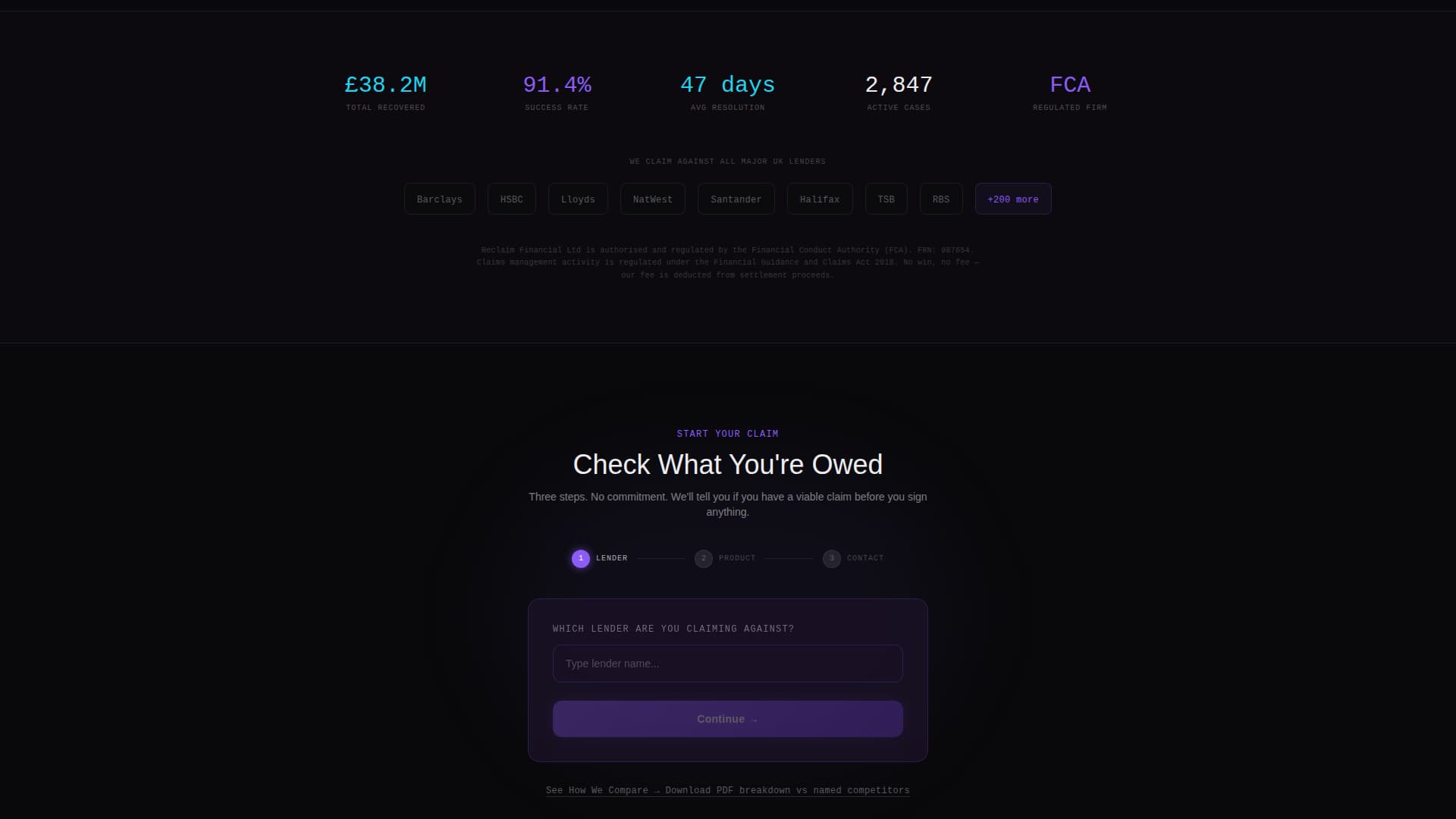 Financial Services Software Pricing Website Template