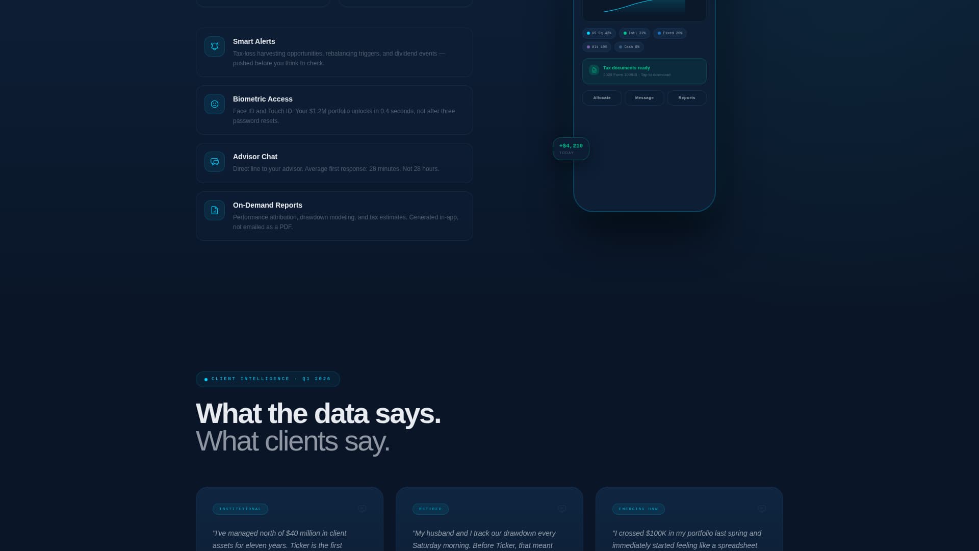 Financial Services Digital Presence Reviews Website Template