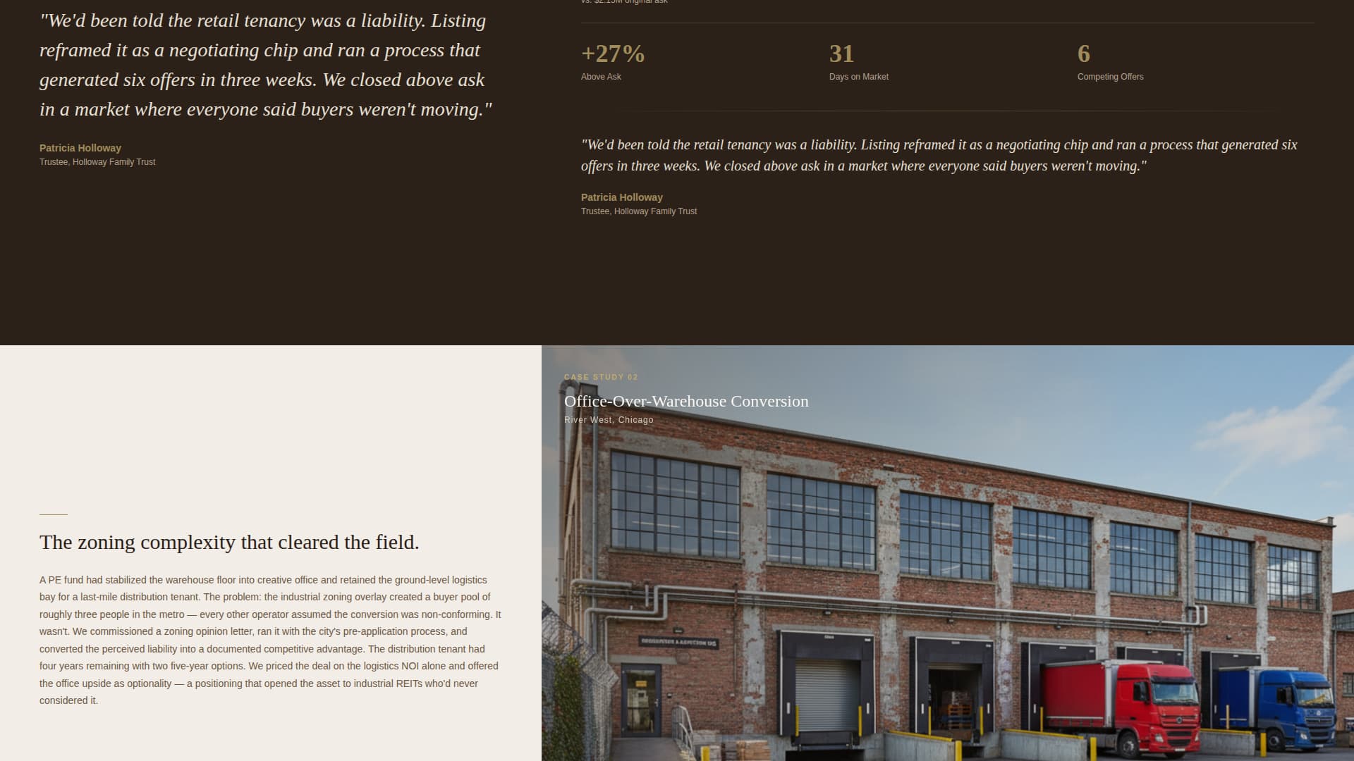 Listing - Executive Mixeduse Landing Page Template