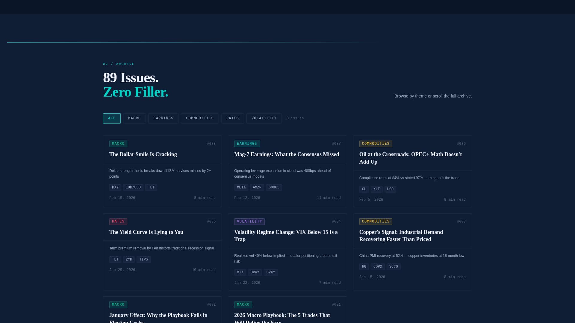 Ticker - Powerful Financial Landing Page Template