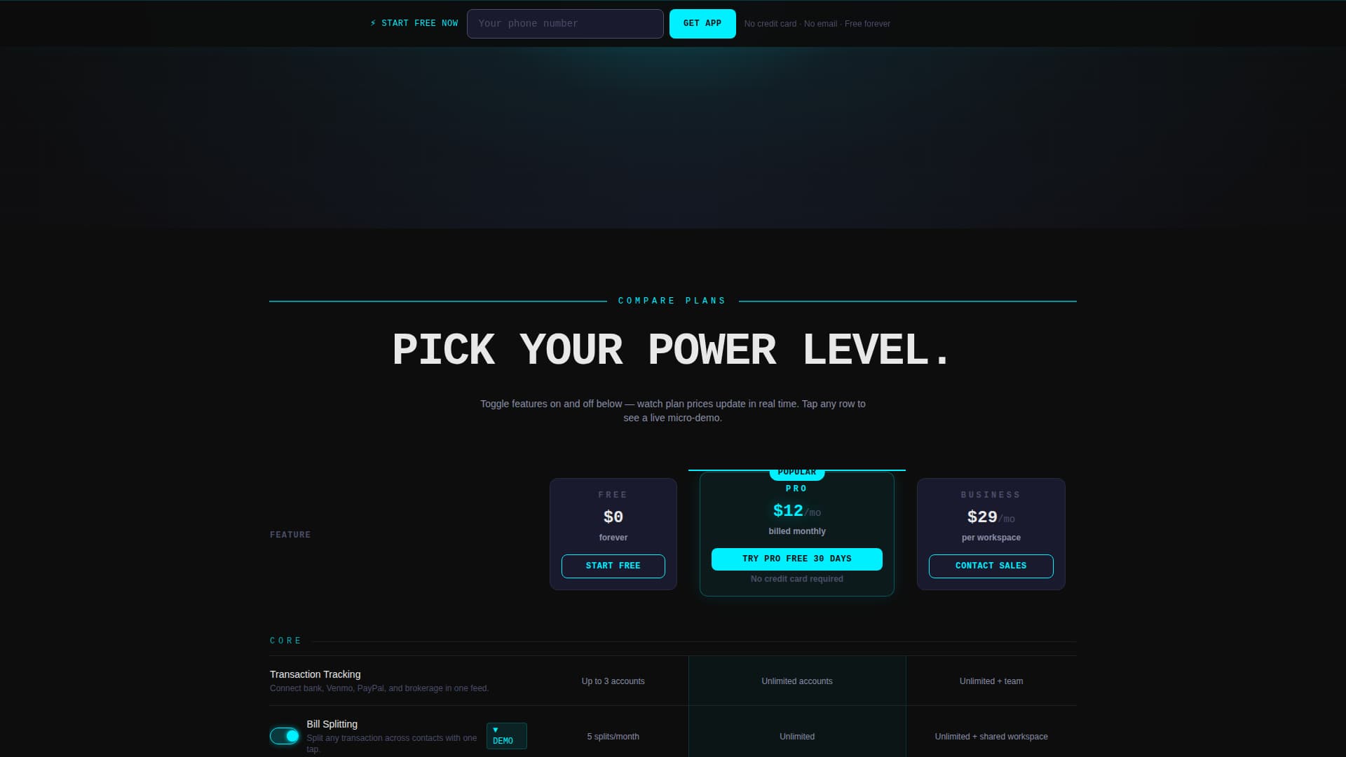 Secure — Fintech Platform Landing Page Template