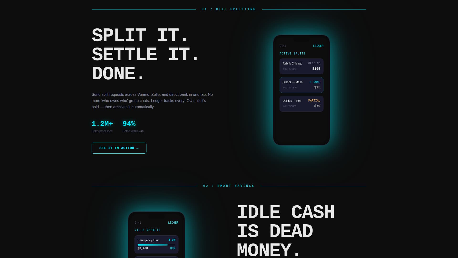 Secure — Fintech Platform Landing Page Template