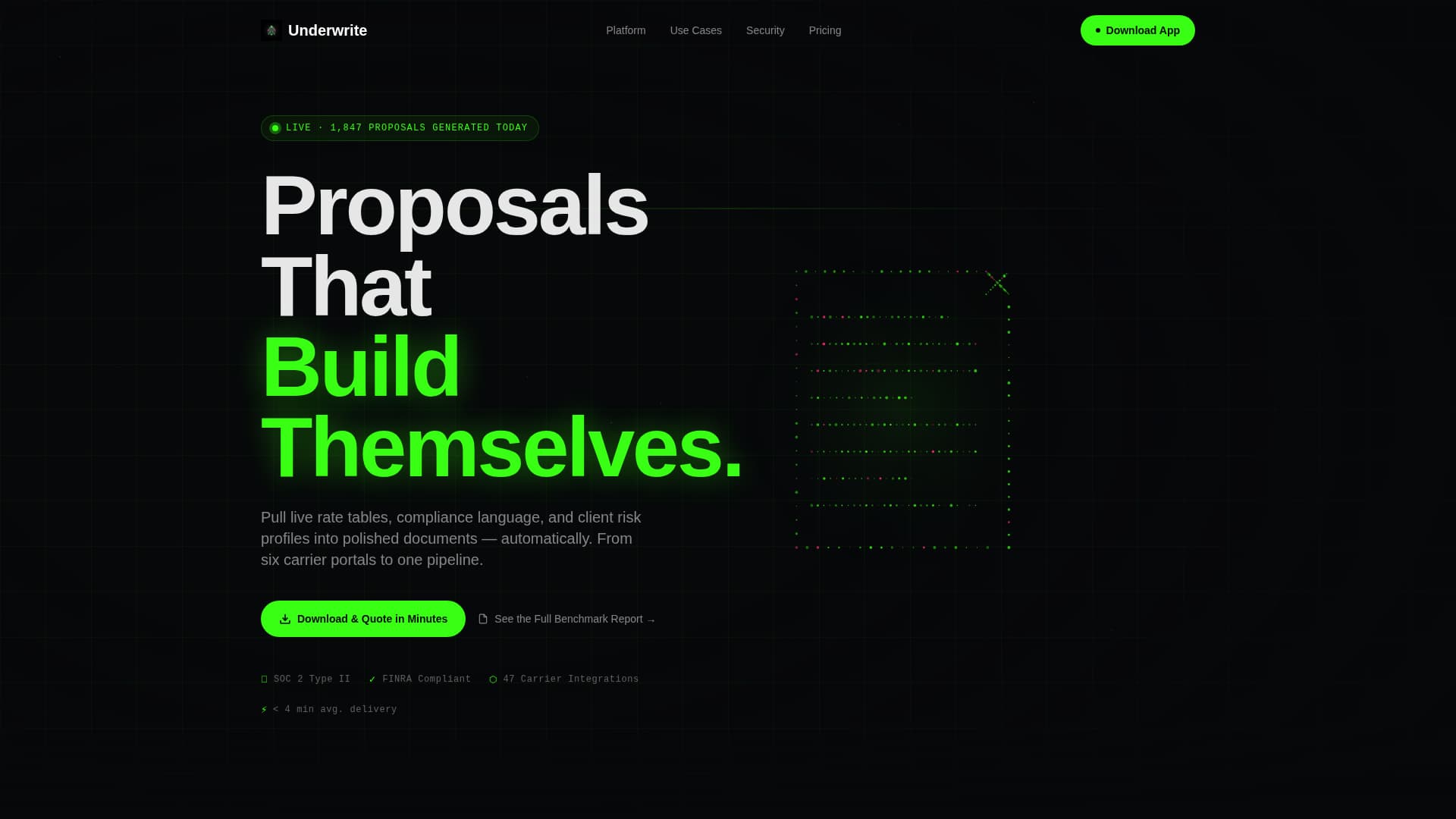 Underwrite - Automated Proposal Landing Page Template