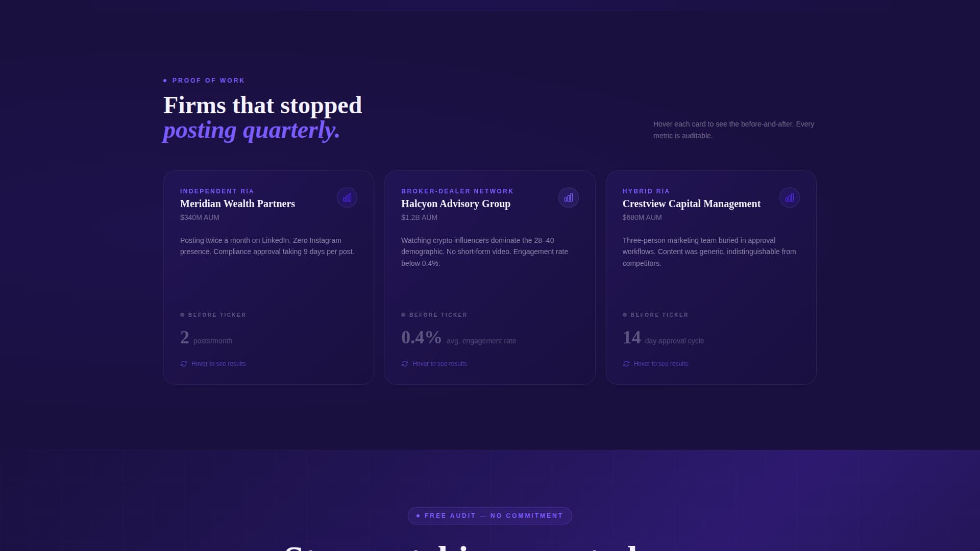Ticker - Dynamic Compliance Landing Page Template