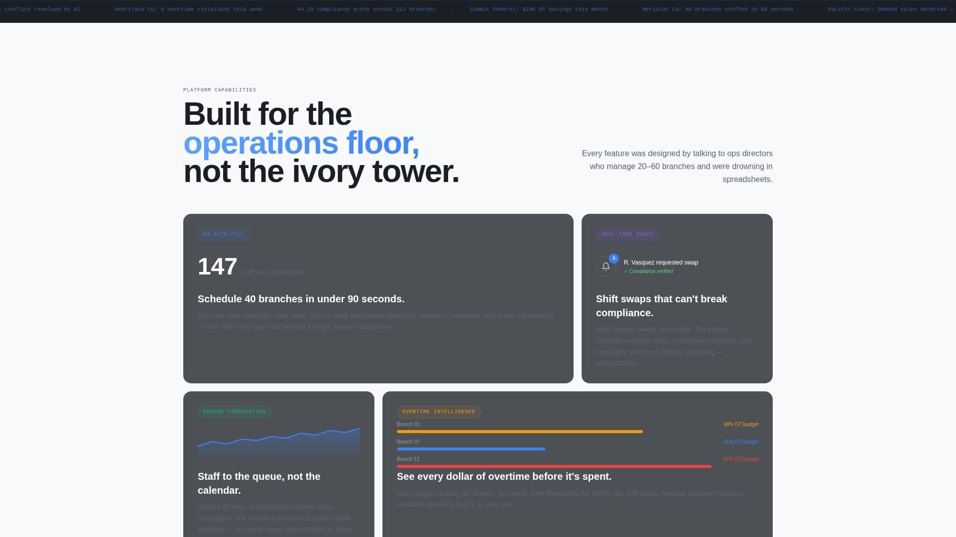 Schedule - Precision Financial Landing Page Template