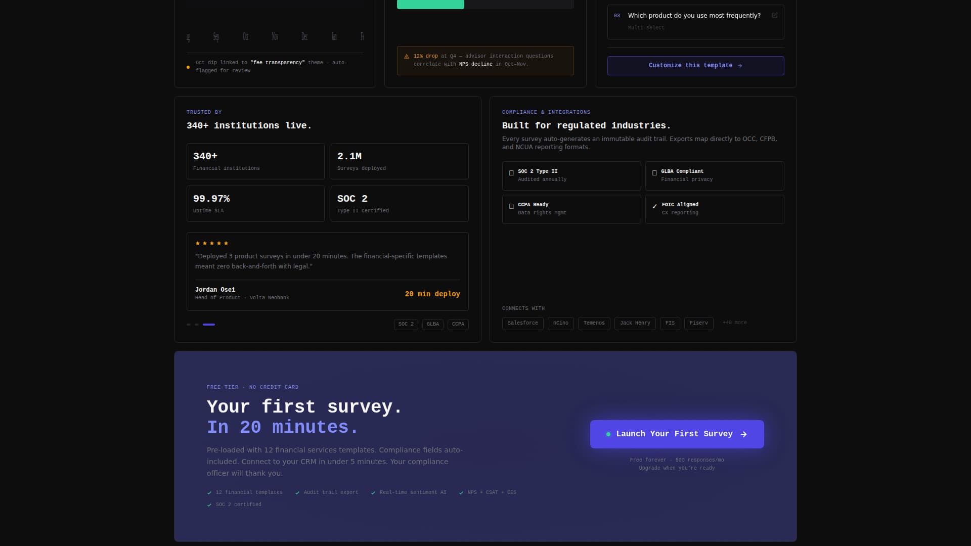 Pulse - Actionable Feedback Landing Page Template