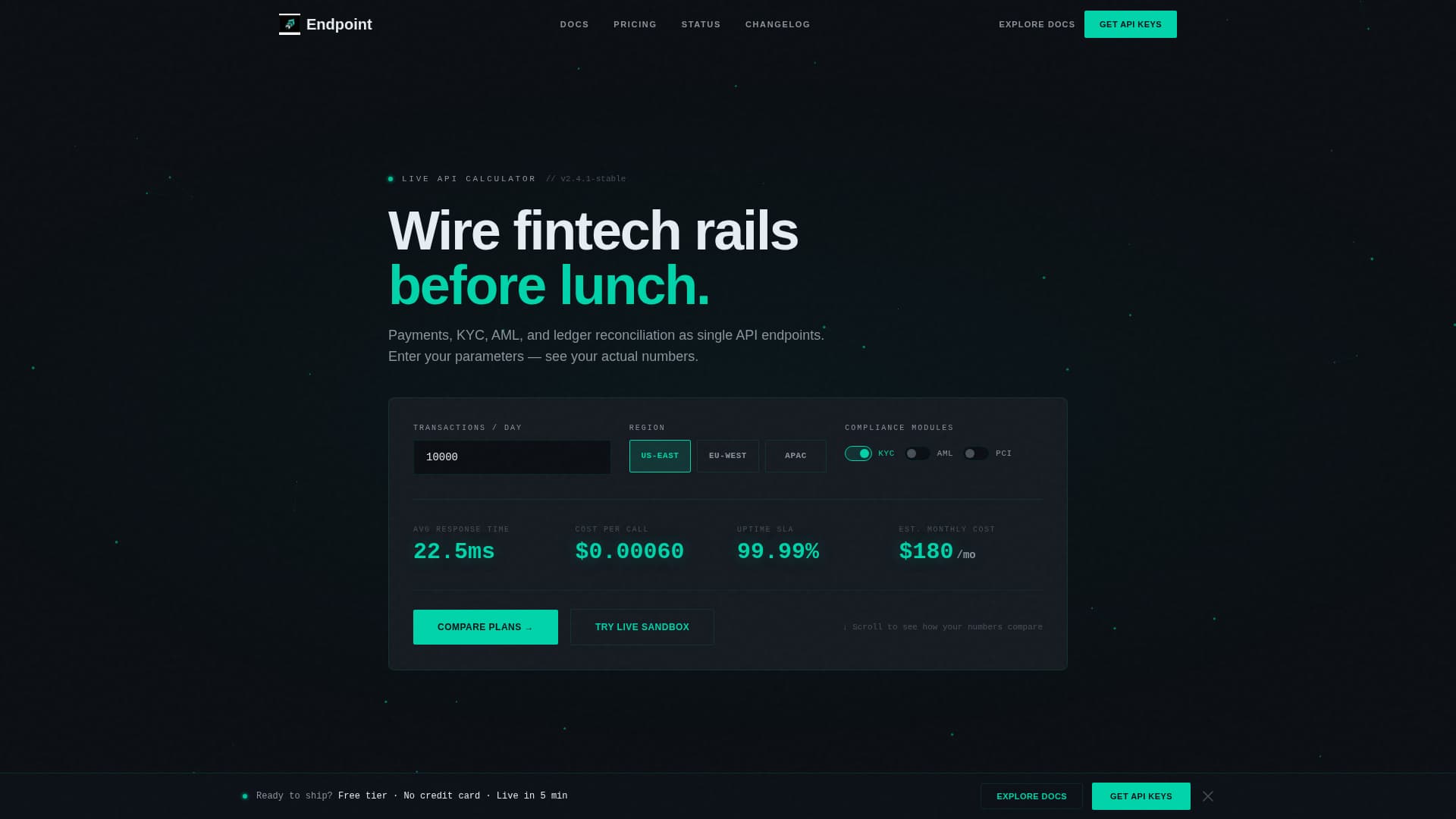 Endpoint - Powerful Fintech Landing Page Template