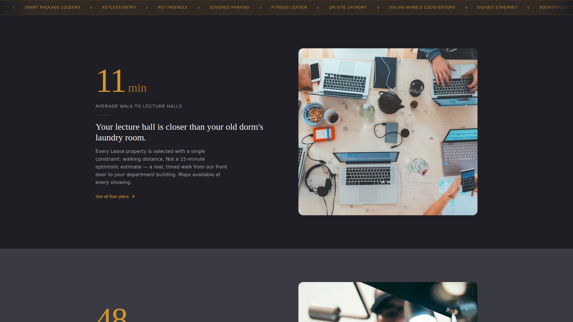 Lease - Premium Studenthousing Landing Page Template