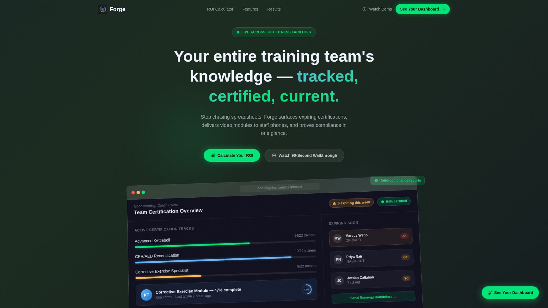 Fitness & Gym Software Specialist Cost Calculator Website Template