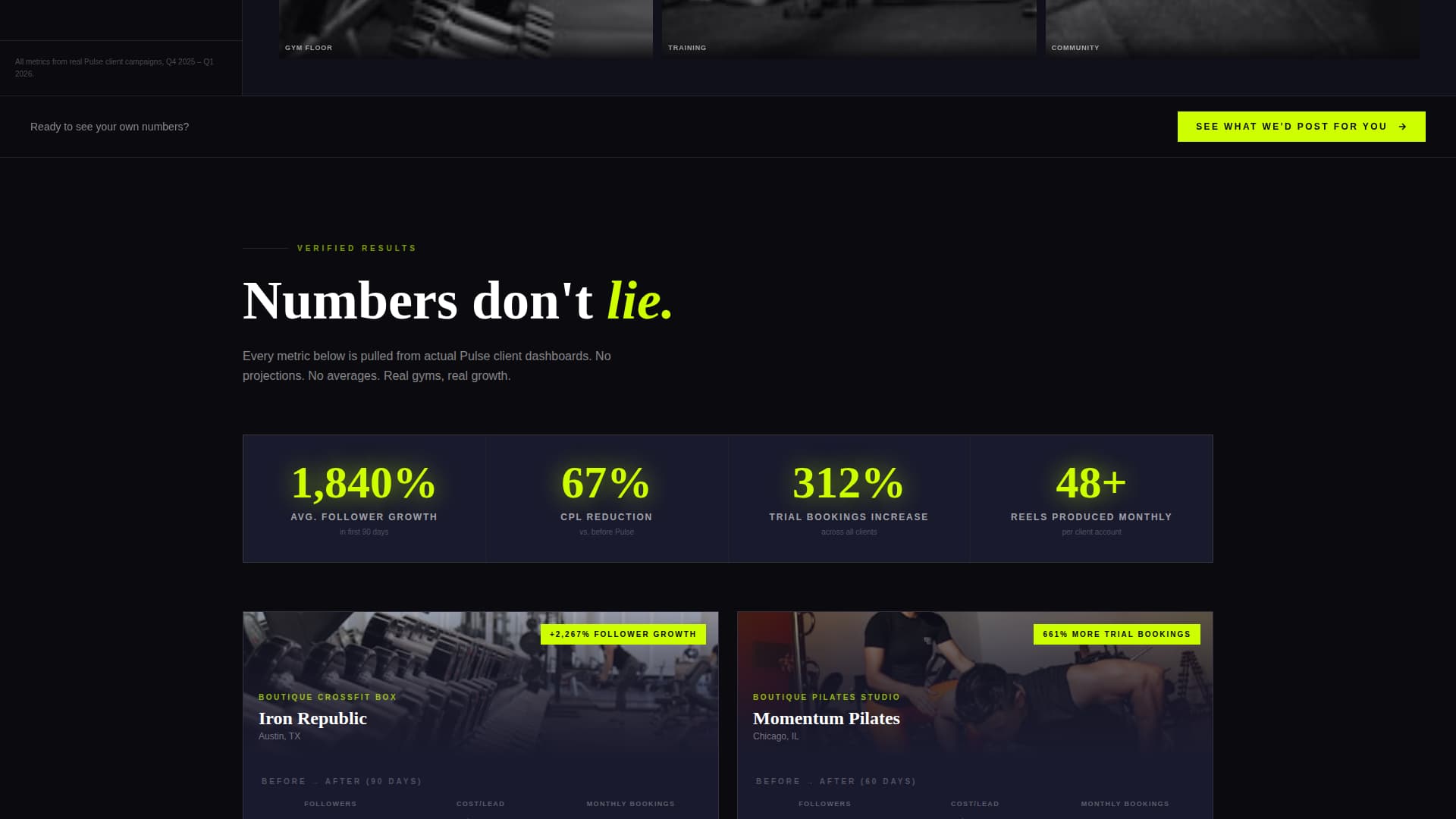 Fitness & Gym Software Specialist Booking Website Template
