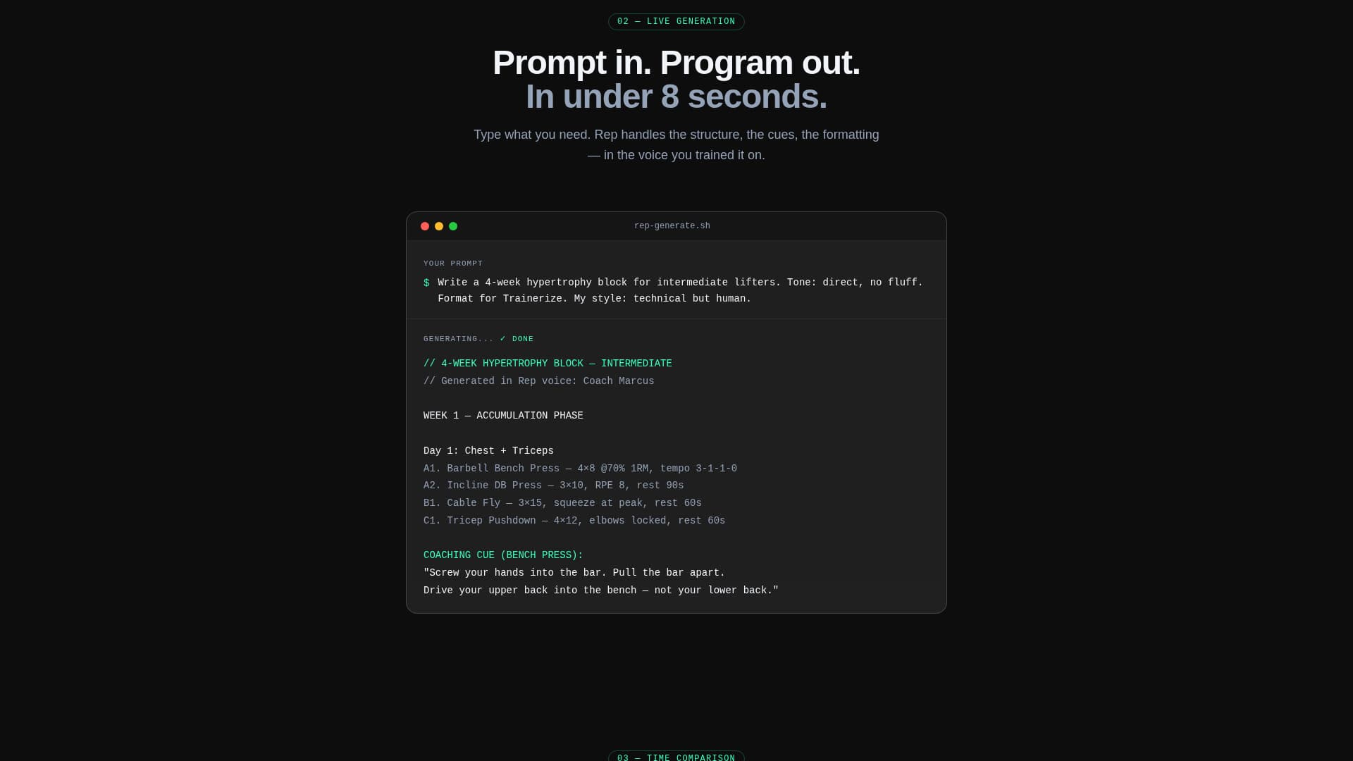 AI for Fitness Professional Website Template