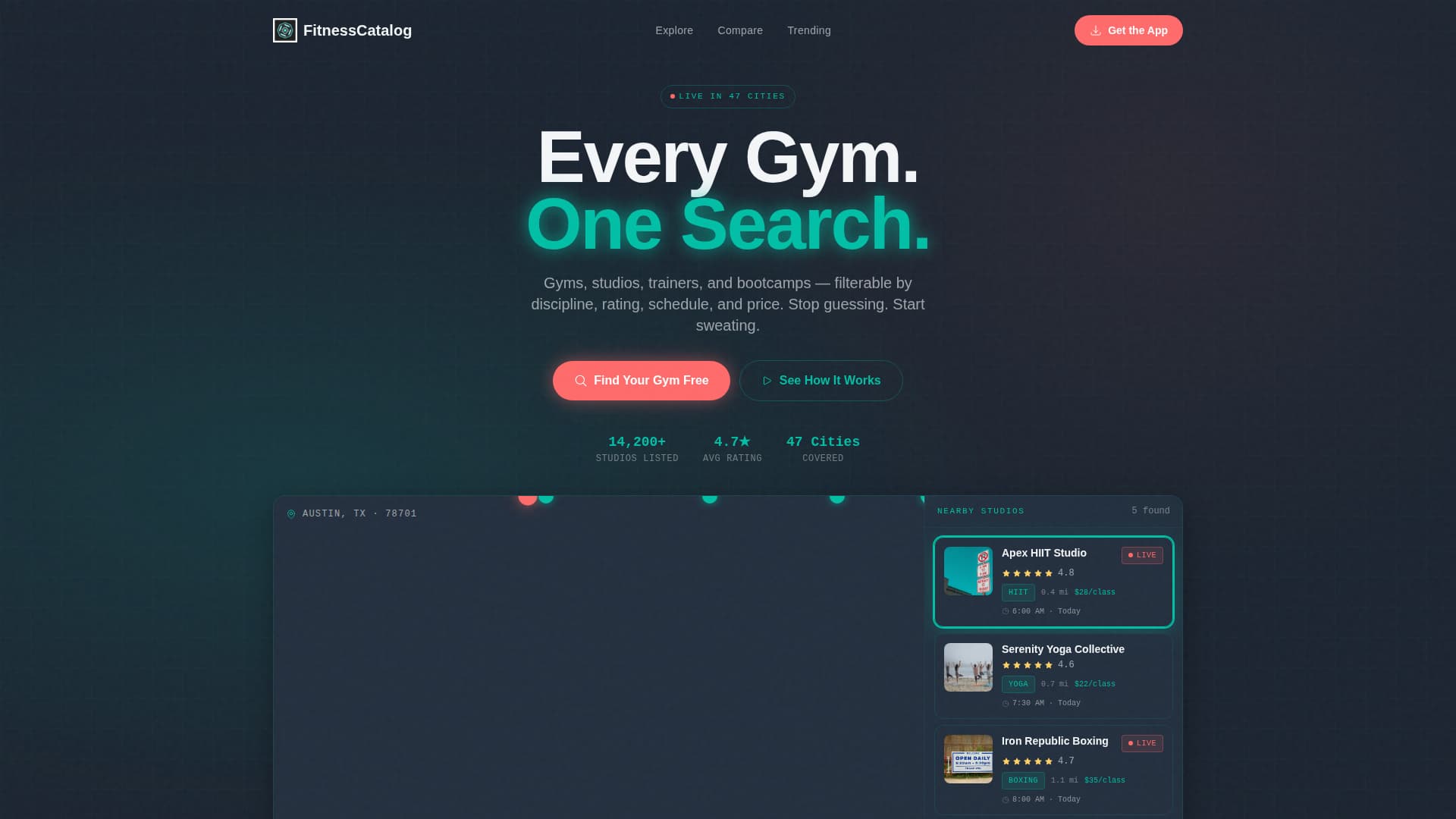 Fitness Digital Presence Directory Website Template