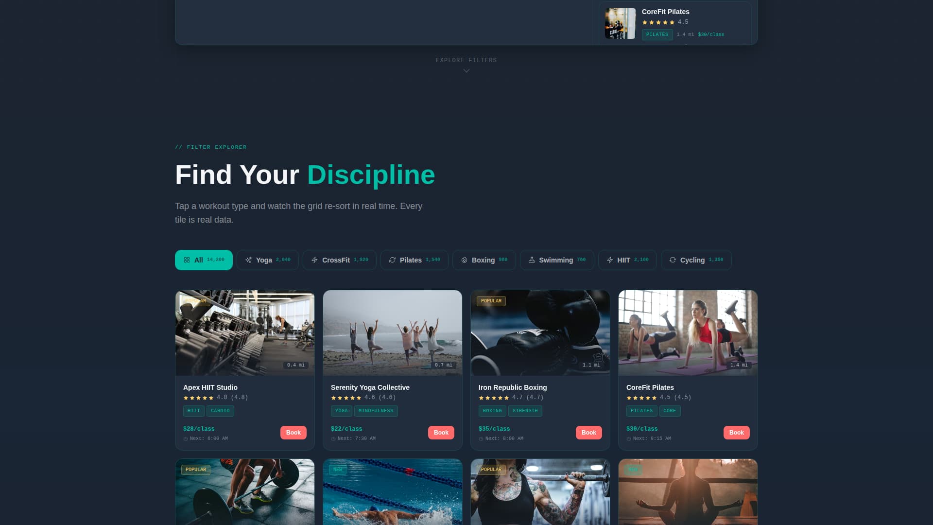 Fitness Digital Presence Directory Website Template
