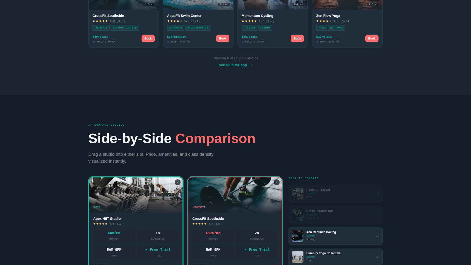 Fitness Digital Presence Directory Website Template