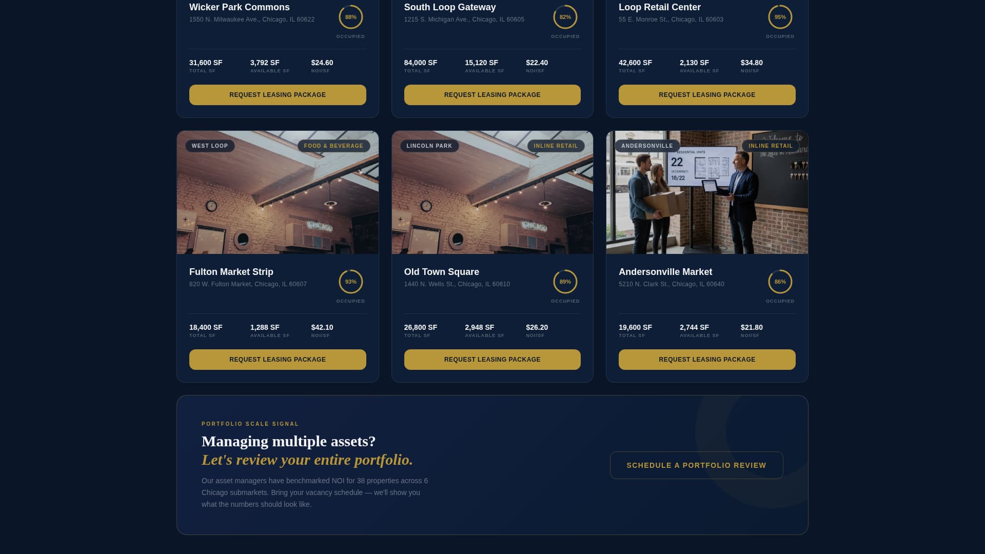 Lease - Executive Retail Landing Page Template