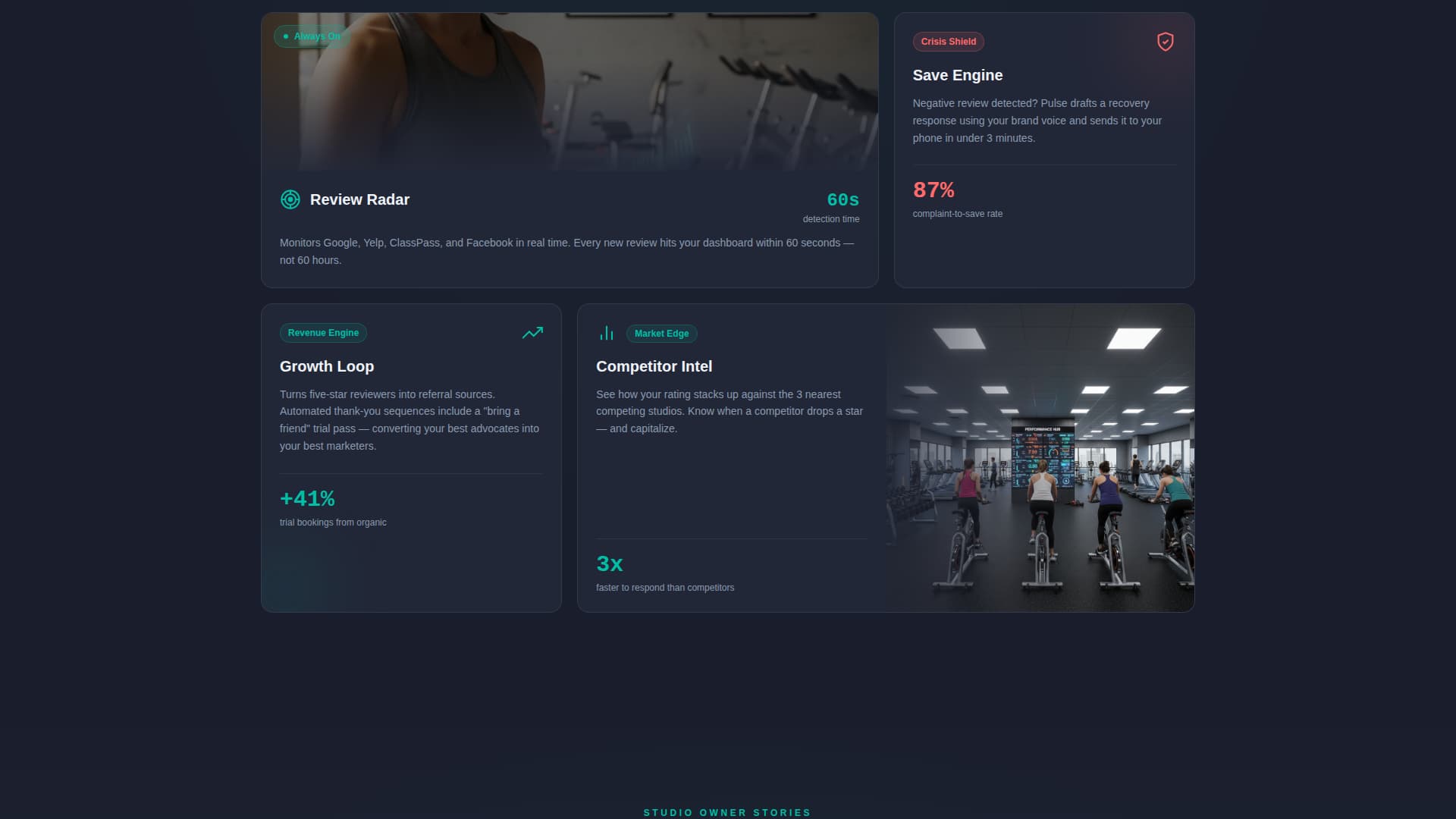 Pulse - Dynamic Fitness Review Landing Page Template