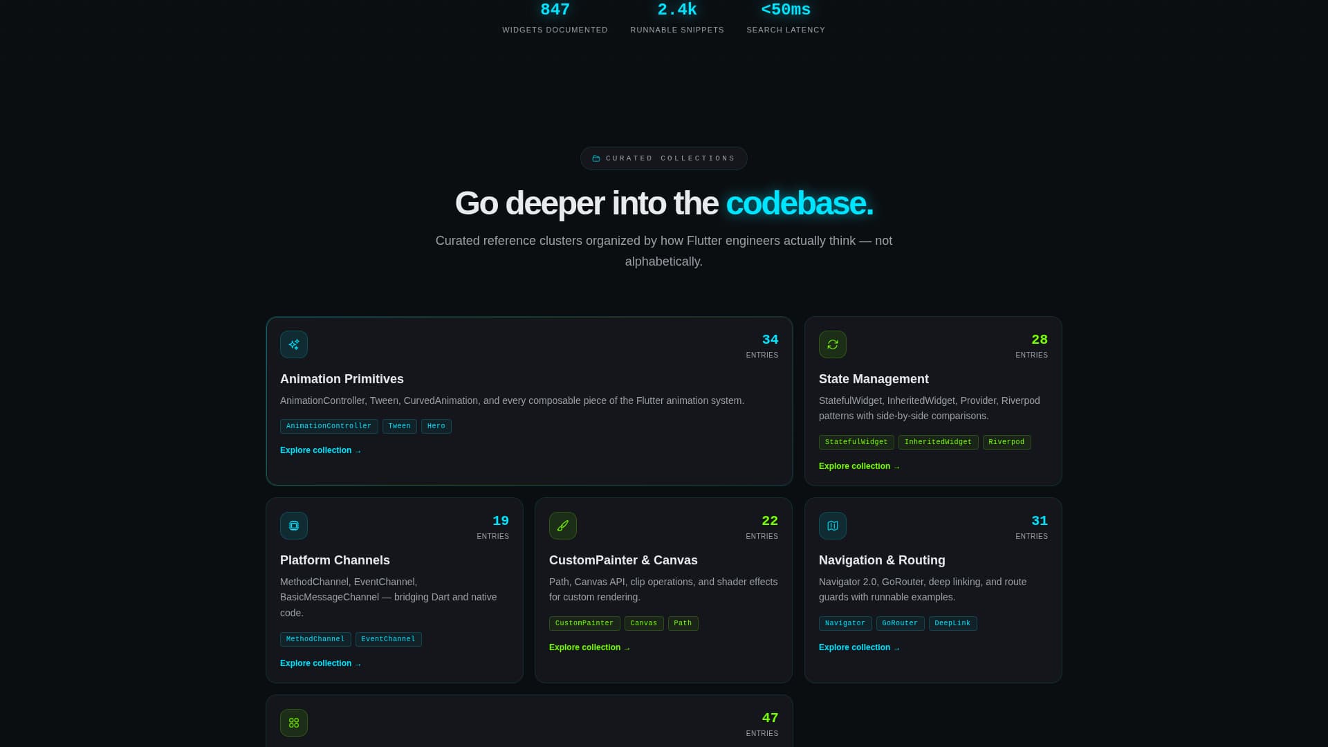 Flutterbase - Developer-First Documentation Landing Page Template
