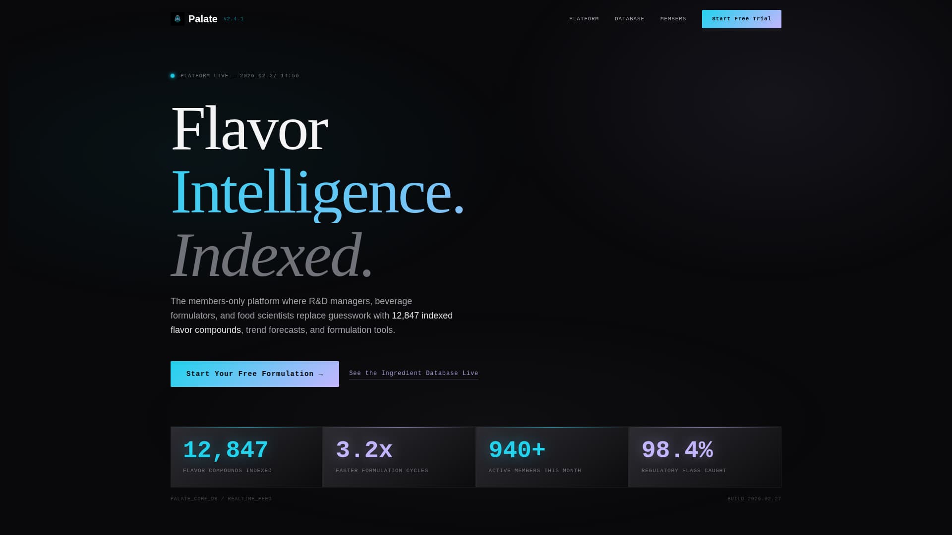 Palate - Innovative Beverage Landing Page Template